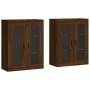 Armarios de pared 2 uds madera de ingeniería marrón roble de vidaXL, Aparadores - Ref: Foro24-3197960, Precio: 140,07 €, Desc...