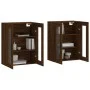 Armarios de pared 2 uds madera de ingeniería marrón roble de vidaXL, Aparadores - Ref: Foro24-3197960, Precio: 140,07 €, Desc...