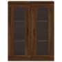 Armarios de pared 2 uds madera de ingeniería marrón roble de vidaXL, Aparadores - Ref: Foro24-3197960, Precio: 142,10 €