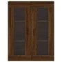 Armarios de pared 2 uds madera de ingeniería marrón roble de vidaXL, Aparadores - Ref: Foro24-3197960, Precio: 140,07 €, Desc...