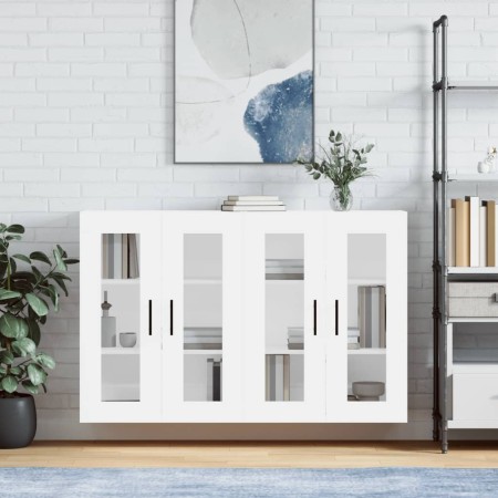 Armarios de pared 2 uds madera de ingeniería blanco von vidaXL, Sideboards - Ref: Foro24-3197961, Preis: 161,06 €, Rabatt: %