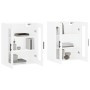Armarios de pared 2 uds madera de ingeniería blanco de vidaXL, Aparadores - Ref: Foro24-3197961, Precio: 165,95 €