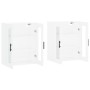 Armarios de pared 2 uds madera de ingeniería blanco de vidaXL, Aparadores - Ref: Foro24-3197961, Precio: 165,95 €