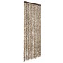 Cortina antimoscas chenilla beige y marrón 56x200 cm