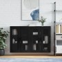Wandschränke, 2 Stück, schwarzes Holzwerkstoff von vidaXL, Sideboards - Ref: Foro24-3197962, Preis: 178,56 €, Rabatt: %