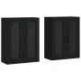 Armarios de pared 2 uds madera de ingeniería negro de vidaXL, Aparadores - Ref: Foro24-3197962, Precio: 175,79 €, Descuento: %