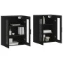 Wandschränke, 2 Stück, schwarzes Holzwerkstoff von vidaXL, Sideboards - Ref: Foro24-3197962, Preis: 175,79 €, Rabatt: %