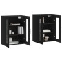 Wandschränke, 2 Stück, schwarzes Holzwerkstoff von vidaXL, Sideboards - Ref: Foro24-3197962, Preis: 178,56 €, Rabatt: %