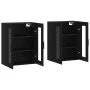 Wandschränke, 2 Stück, schwarzes Holzwerkstoff von vidaXL, Sideboards - Ref: Foro24-3197962, Preis: 175,79 €, Rabatt: %