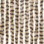 Cortina antimoscas chenilla beige y marrón 100x200 cm