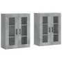 Wall cabinets 2 pcs concrete gray engineered wood by vidaXL, Sideboards - Ref: Foro24-3197965, Price: 134,75 €, Discount: %