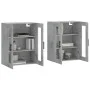Wall cabinets 2 pcs concrete gray engineered wood by vidaXL, Sideboards - Ref: Foro24-3197965, Price: 134,75 €, Discount: %