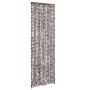 Cortina antimoscas chenilla marrón y blanco 56x200 cm