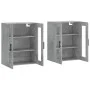 Wall cabinets 2 pcs concrete gray engineered wood by vidaXL, Sideboards - Ref: Foro24-3197965, Price: 134,75 €, Discount: %