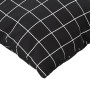 Palettenkissen 3 Stück Oxford-Stoff in schwarz kariert von vidaXL, Kissen für Stühle und Sofas - Ref: Foro24-361786, Preis: 3...