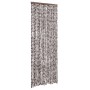 Cortina antimoscas chenilla marrón y blanco 90x200 cm