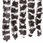 Cortina antimoscas chenilla marrón y blanco 90x200 cm