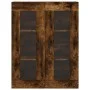 Armarios de pared 2 uds madera de ingeniería roble ahumado de vidaXL, Aparadores - Ref: Foro24-3197966, Precio: 133,27 €, Des...