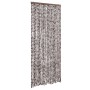 Cortina antimoscas chenilla marrón y blanco 100x200 cm
