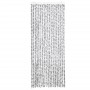 Cortina antimoscas chenilla gris claro y gris oscuro 56x200 cm
