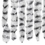 Cortina antimoscas chenilla gris claro y gris oscuro 56x200 cm