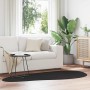 Alfombra HUARTE Negro 100 x 200 cm Poliéster