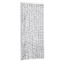 Cortina antimoscas chenilla gris claro y gris oscuro 90x200 cm