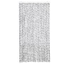 Cortina antimoscas chenilla gris claro y gris oscuro 100x200 cm