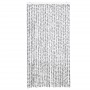 Cortina antimoscas chenilla gris claro y gris oscuro 100x230 cm