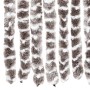 Cortina antimoscas chenilla gris taupe y blanco 100x230 cm