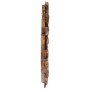 Espejo de pared redondo teca 40 cm