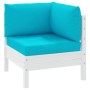 Palettenkissen 3 Stück türkiser Oxfordstoff von vidaXL, Kissen für Stühle und Sofas - Ref: Foro24-361791, Preis: 43,64 €, Rab...