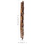 Espejo de pared redondo teca 40 cm