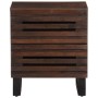 Mesitas de noche 2 uds madera maciza de mango 40x34x46 cm