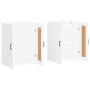Armarios de pared 2 uds madera de ingeniería blanco by vidaXL, Sideboards - Ref: Foro24-3198025, Price: 137,55 €, Discount: %