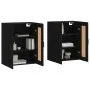 Wandschränke, 2 Stück, schwarzes Holzwerkstoff von vidaXL, Sideboards - Ref: Foro24-3198026, Preis: 162,68 €, Rabatt: %