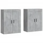Armarios de pared 2 uds madera de ingeniería gris hormigón de vidaXL, Aparadores - Ref: Foro24-3198029, Precio: 128,84 €, Des...