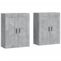 Wandschränke 2 Stk. Holzwerkstoff Beton grau von vidaXL, Sideboards - Ref: Foro24-3198029, Preis: 130,41 €, Rabatt: %