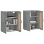 Armarios de pared 2 uds madera de ingeniería gris hormigón de vidaXL, Aparadores - Ref: Foro24-3198029, Precio: 128,84 €, Des...