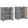 Armarios de pared 2 uds madera de ingeniería gris hormigón de vidaXL, Aparadores - Ref: Foro24-3198029, Precio: 128,84 €, Des...