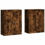 Wandschränke, 2 Stück, Holzwerkstoff, geräucherte Eiche von vidaXL, Sideboards - Ref: Foro24-3198030, Preis: 139,25 €, Rabatt: %