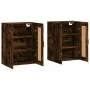 Wandschränke, 2 Stück, Holzwerkstoff, geräucherte Eiche von vidaXL, Sideboards - Ref: Foro24-3198030, Preis: 137,26 €, Rabatt: %