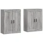 Armarios de pared 2 uds madera de ingeniería gris Sonoma de vidaXL, Aparadores - Ref: Foro24-3198031, Precio: 132,24 €, Descu...