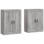 Wandschränke 2 Stk. Sonomagraues Holzwerkstoff von vidaXL, Sideboards - Ref: Foro24-3198031, Preis: 133,86 €, Rabatt: %