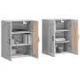 Armarios de pared 2 uds madera de ingeniería gris Sonoma de vidaXL, Aparadores - Ref: Foro24-3198031, Precio: 132,24 €, Descu...