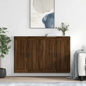 Wandschränke, 2 Stück, Eichenbraun, Holzwerkstoff von vidaXL, Sideboards - Ref: Foro24-3198032, Preis: 146,10 €, Rabatt: %