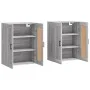 Armarios de pared 2 uds madera de ingeniería gris Sonoma de vidaXL, Aparadores - Ref: Foro24-3198031, Precio: 132,24 €, Descu...