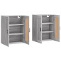 Wandschränke 2 Stk. Sonomagraues Holzwerkstoff von vidaXL, Sideboards - Ref: Foro24-3198031, Preis: 133,86 €, Rabatt: %