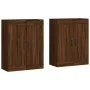 Wandschränke, 2 Stück, Eichenbraun, Holzwerkstoff von vidaXL, Sideboards - Ref: Foro24-3198032, Preis: 146,42 €, Rabatt: %