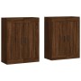 Wandschränke, 2 Stück, Eichenbraun, Holzwerkstoff von vidaXL, Sideboards - Ref: Foro24-3198032, Preis: 148,42 €, Rabatt: %